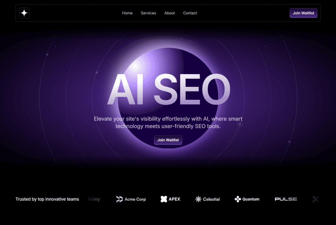 AI SEO Landing Page